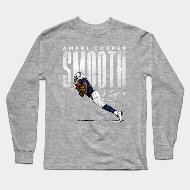 Amari Cooper Dallas Toe Tap Smooth Long Sleeve T-Shirt by MASTER_SHAOLIN